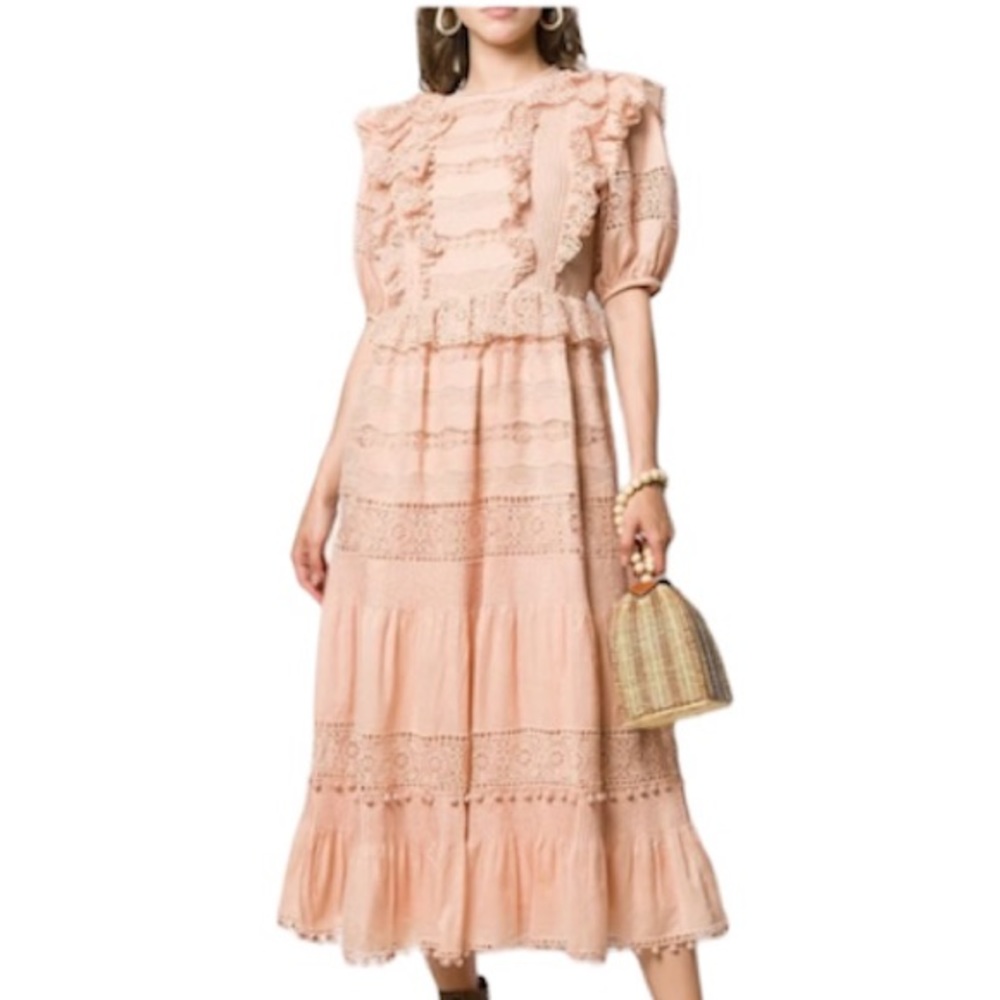 Ulla Johnson Peach Guinevere Dress size 6 NWOT
